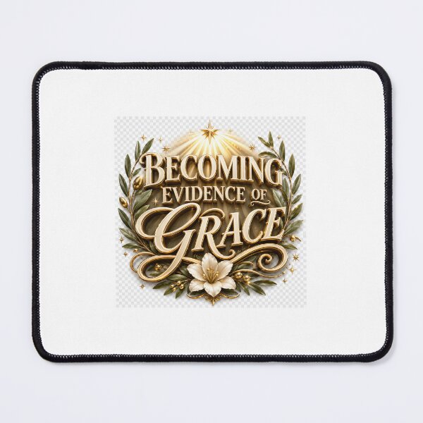 Item preview, Becoming Evidence of Grace – Elegant Faith-Inspired Typography designed and sold by TaiwoDesigns.
