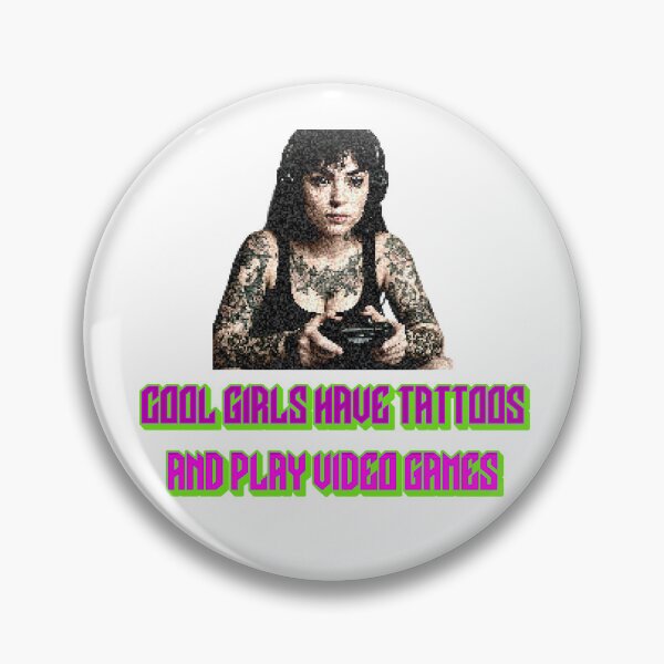 Item preview, Tattooed Girl Gamer T-shirt designed and sold by FreakNRetro.