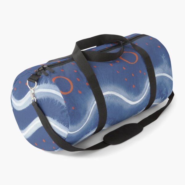Item preview, Blue Wave Orange Circles designed and sold by The Ravens Ballad.