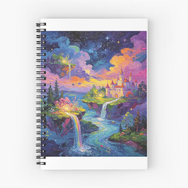Item preview, Starry Sky Floating Castle Impasto Oil Painting designed and sold by aolisakshop.
