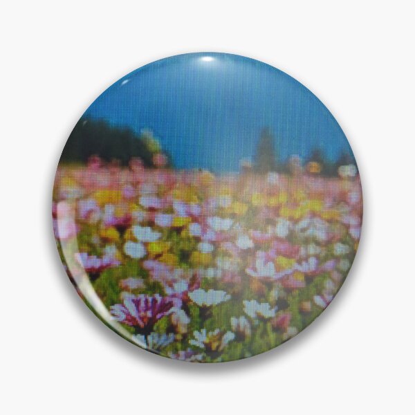 Item preview, Vibrant Wildflower Field and Snowy Mountain Peaks Landscape designed and sold by ellatihu.