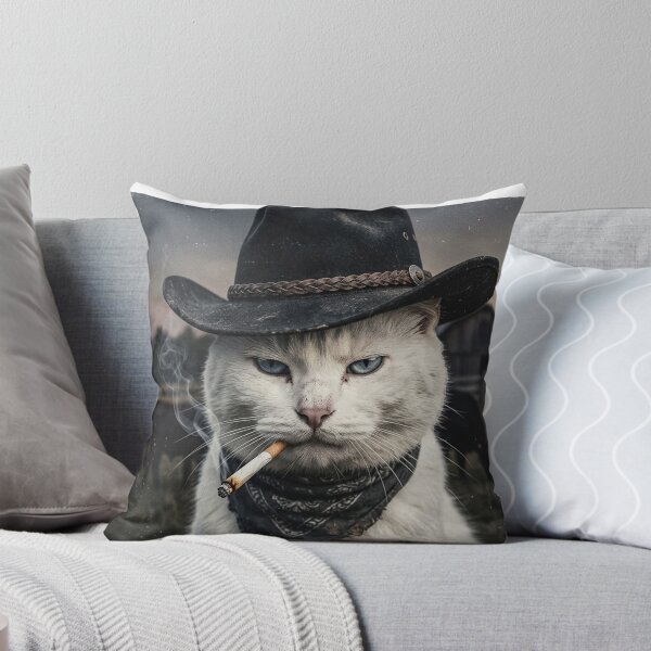 Item preview, Funny Cowboy Cat T-shirt, Meme Shirts, Cats Lover Gift, Gag Gifts, Comfort Colors, Unisex Graphic Tee, Ironic Tshirts, Weird Tees designed and sold by Simo-Designs.