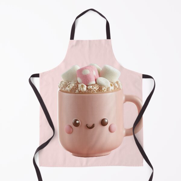 Item preview, Cute Kawaii Pink Mug with Fluffy Marshmallows designed and sold by colorful-white.