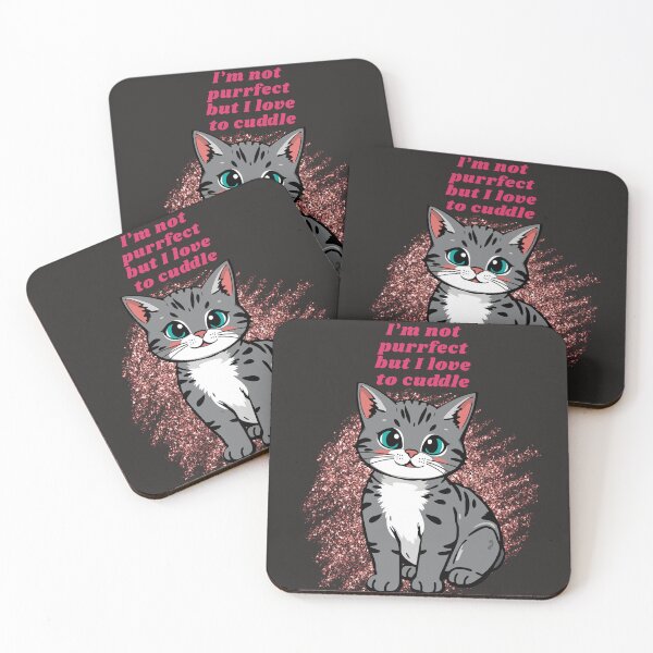 Item preview, I'm Not Purrfect But I Love To Cuddle Tshirts designed and sold by Shevonda Thomas.
