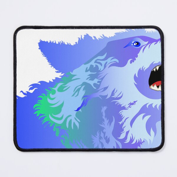 Item preview, Blue Wolf Head Vector Art designed and sold by Ayman Studio.
