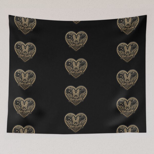 Item preview, Bad Bunny Heart: Exclusive Art for the Community designed and sold by Purpleclomb.