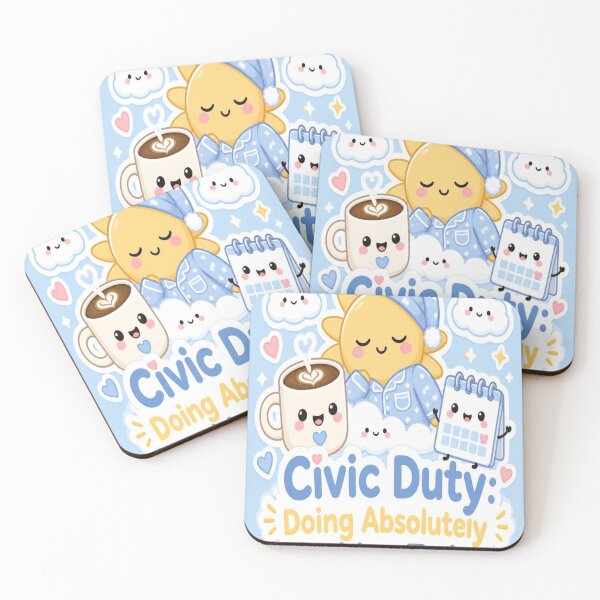Item preview, Civic Duty Doing Absolutely Nothing Today Cute Kawaii Long Weekend Funny Canadian Holiday designed and sold by InspiredCreatives.