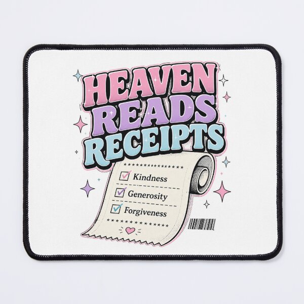 Item preview, Heaven Reads Receipts Christian Kindness Generosity Forgiveness Retro Faith Design designed and sold by SoulThread Studio.