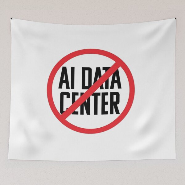 Item preview, NO AI Data Centers designed and sold by Fractal-Wizard.