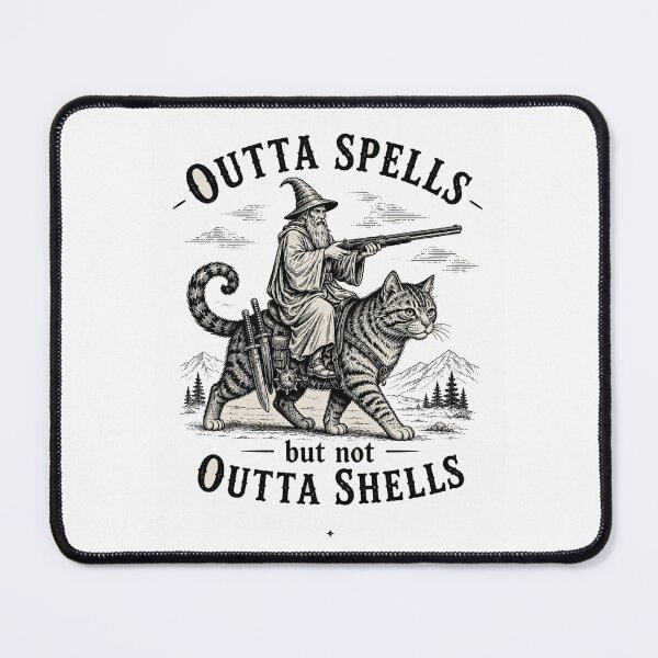 Item preview, Wizard Outta Spells But Not Outta Shells designed and sold by Mystic & Celestial Art.