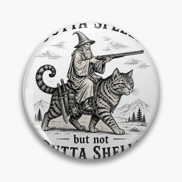 Item preview, Wizard Outta Spells But Not Outta Shells designed and sold by Mystic & Celestial Art.