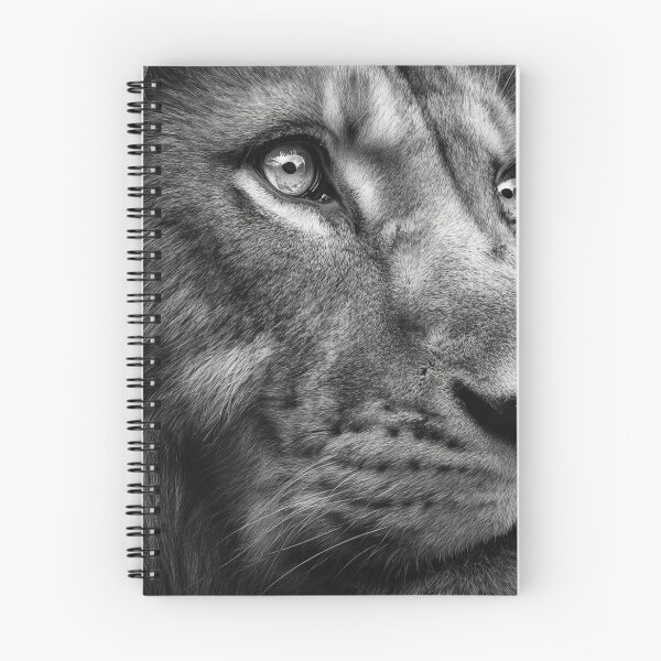 Item preview, Macrophotography black and white closeup lion designed and sold by dcrc.