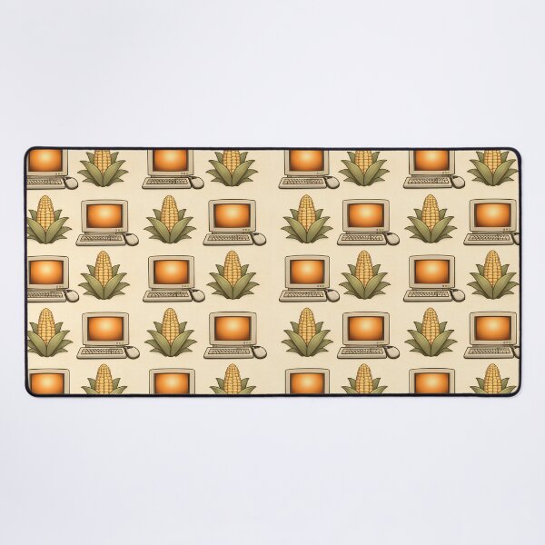 Item preview, The Internet Is Full of Corn – Retro Computer Pattern designed and sold by SachaMuru.
