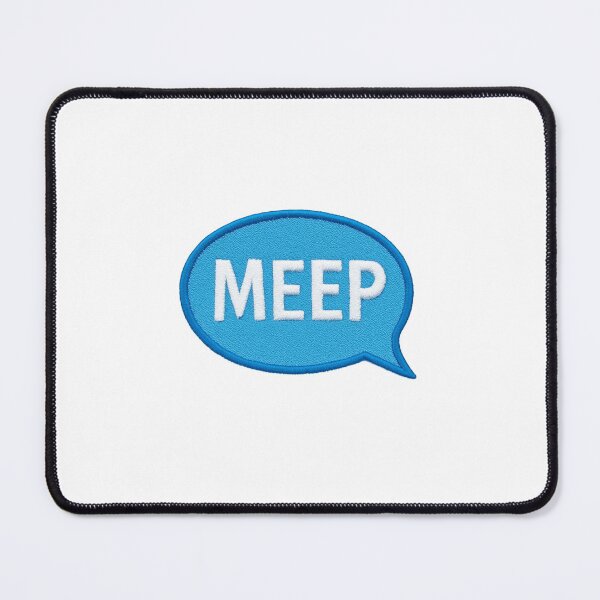 Item preview, MEEP Blue Speech Bubble Patch Typography Design designed and sold by ProWander1.