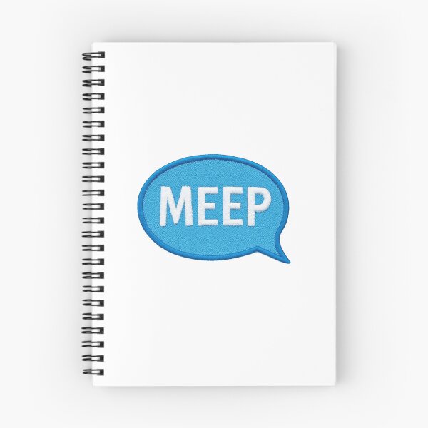 Item preview, MEEP Blue Speech Bubble Patch Typography Design designed and sold by ProWander1.