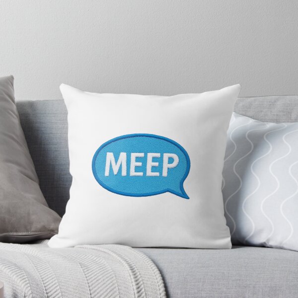 Item preview, MEEP Blue Speech Bubble Patch Typography Design designed and sold by ProWander1.