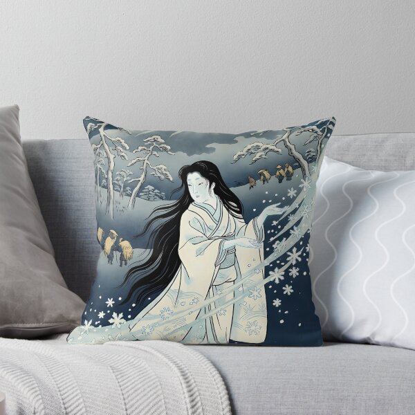 Item preview, Traditional Ukiyo-e Yuki-onna Snow Woman with Mount Fuji designed and sold by TokyoUkiyoHouse.