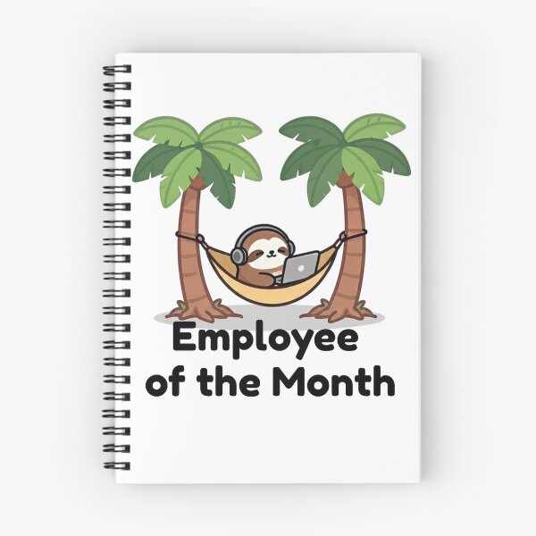 Item preview, Employee Of The Month Sloth Funny Remote Work designed and sold by Slow Shop.