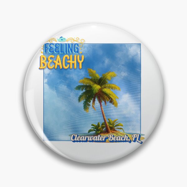 Item preview, Feeling Beachy - Clearwater Beach FL Retro Palm Tree Design designed and sold by DonnaRaine.