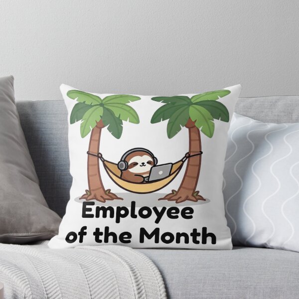 Item preview, Employee Of The Month Sloth Funny Remote Work designed and sold by Slow Shop.