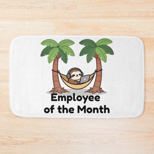 Item preview, Employee Of The Month Sloth Funny Remote Work designed and sold by Slow Shop.