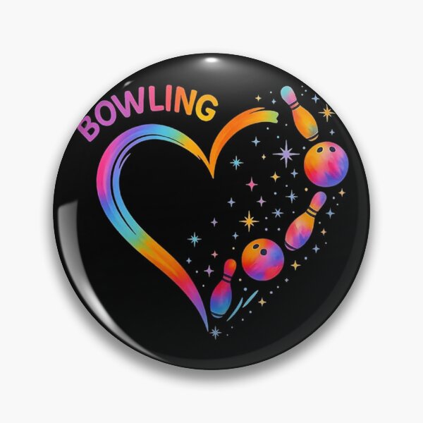 Item preview, Bowling Heart Colorful designed and sold by goombi-creative.