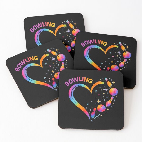 Item preview, Bowling Heart Colorful designed and sold by goombi-creative.