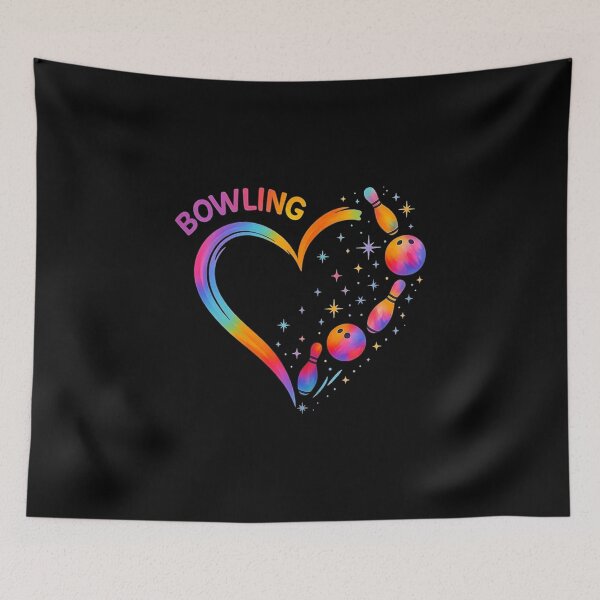 Item preview, Bowling Heart Colorful designed and sold by goombi-creative.