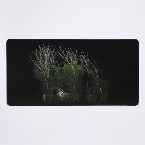 Item preview, Abandoned Greenhouse Tunnel at Night designed and sold by OHPhotography.
