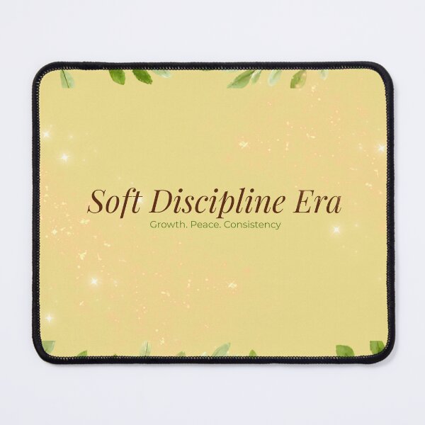 Item preview, Soft Discipline Era Aesthetic Quote Shirt | Calm Productivity & Self Growth Tee for Women designed and sold by MoodSlash.