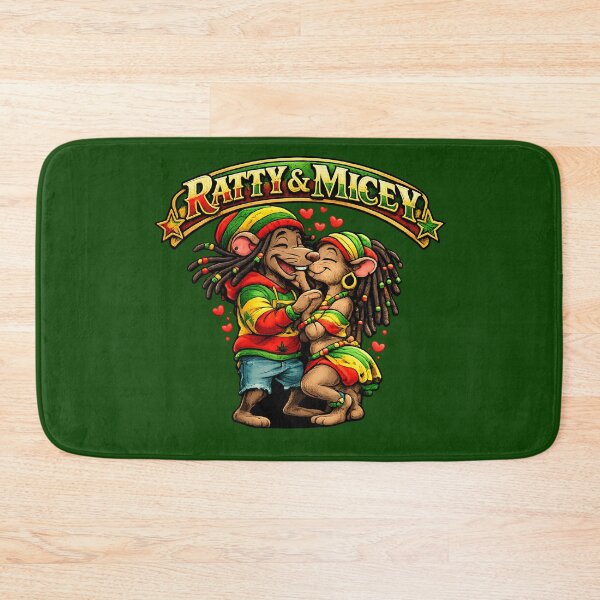 Item preview, Rasta Love Mouse Couple - Cute Reggae Vibes Art designed and sold by digitalbob60.