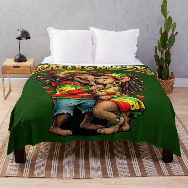 Item preview, Rasta Love Mouse Couple - Cute Reggae Vibes Art designed and sold by digitalbob60.