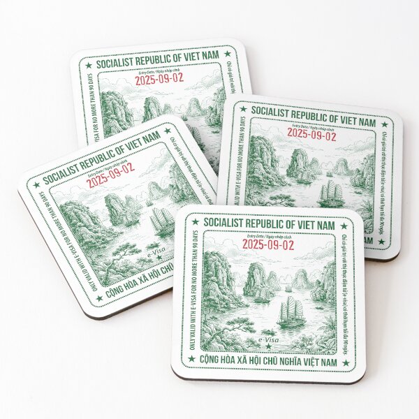 Item preview, Passport Stamp - Vietnam designed and sold by travelwitheric.