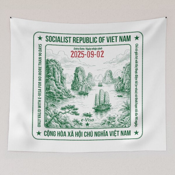 Item preview, Passport Stamp - Vietnam designed and sold by travelwitheric.