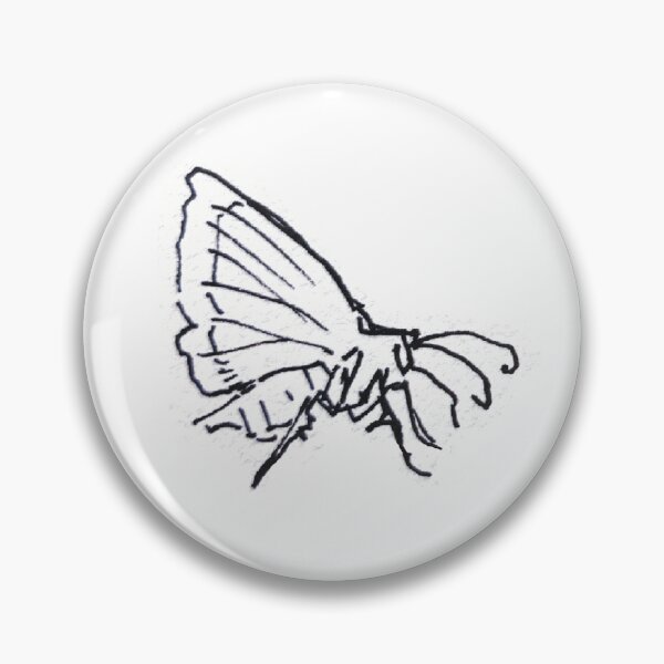 Item preview, Closed Wing Four Lined Cream Moth- Loose Sketch Style designed and sold by YGA Studio.