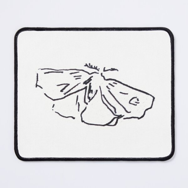 Item preview, Open Wing Four Lined Cream Moth- Loose Sketch Style designed and sold by YGA Studio.
