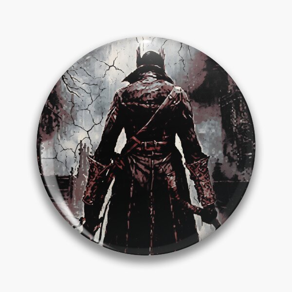 Item preview, The Hunter Bloodborne Gothic Gaming Graphic Tee designed and sold by Senpaiwaves.