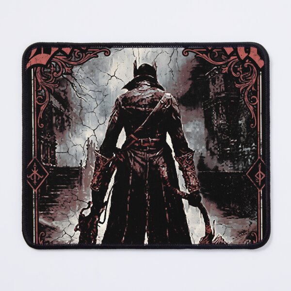 Item preview, The Hunter Bloodborne Gothic Gaming Graphic Tee designed and sold by Senpaiwaves.