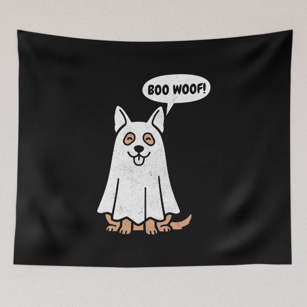 Item preview, German Shepherd Boo Woof - Funny Halloween Dog Gift designed and sold by clickbongski.