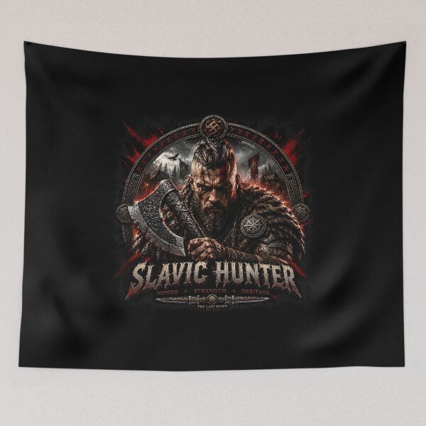 Item preview, Slavic Hunter Viking Warrior Heritage T-Shirt designed and sold by Bizon2910.