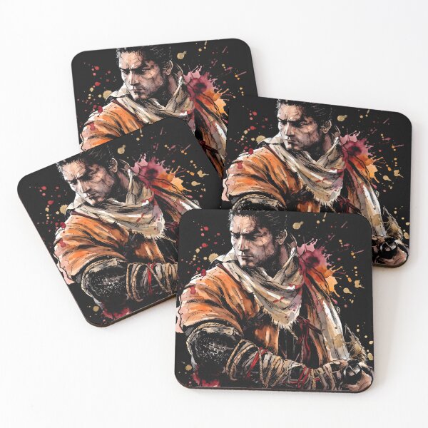 Artikelvorschau, Wolf Sekiro Ink Gaming Grafik-T-Shirt entworfen und verkauft von Senpaiwaves.