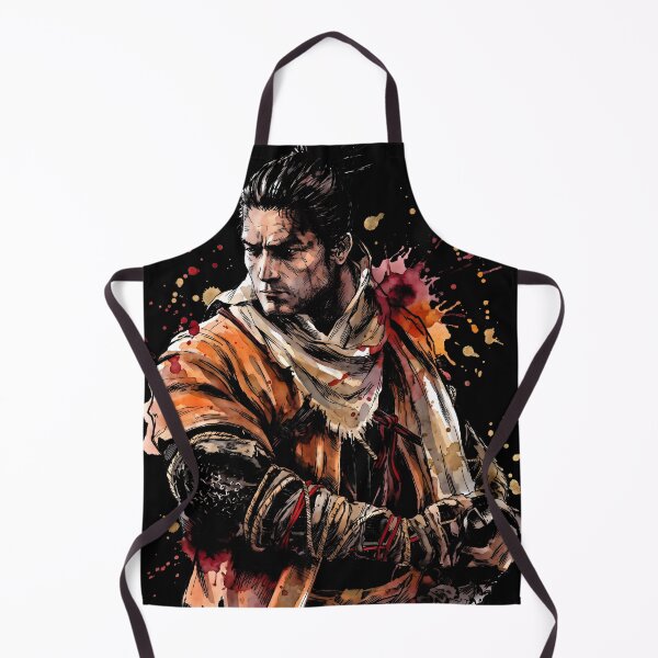 Item preview, Wolf Sekiro Ink Gaming Graphic Tee designed and sold by Senpaiwaves.