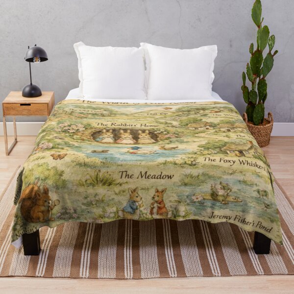 Item preview, Peter Rabbit Map Cottagecore Illustration for Storybook Lovers designed and sold by RickE.