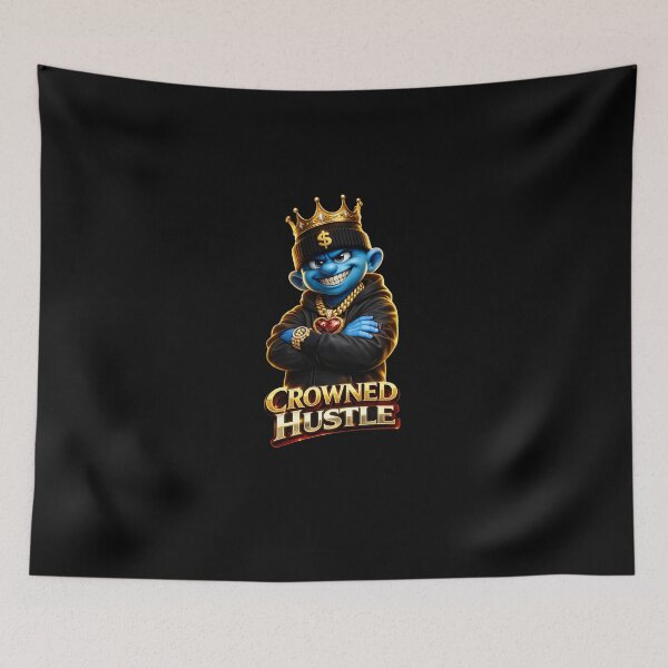 Item preview, Crowned Hustle Rich Lifestyle Streetwear T-Shirt designed and sold by Bizon2910.