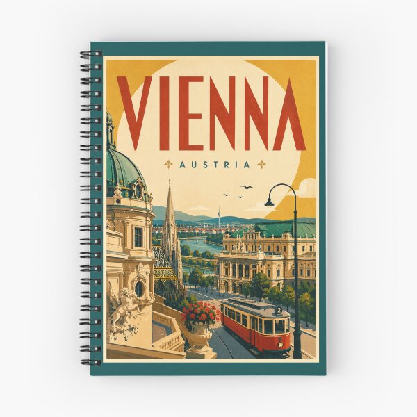 Item preview, Vienna Austria Retro Travel Poster | Elegant European City Wall Art designed and sold by Eclipse 3699.
