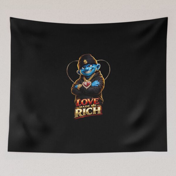 Item preview, Love Made Me Rich Luxury Streetwear T-Shirt designed and sold by Bizon2910.