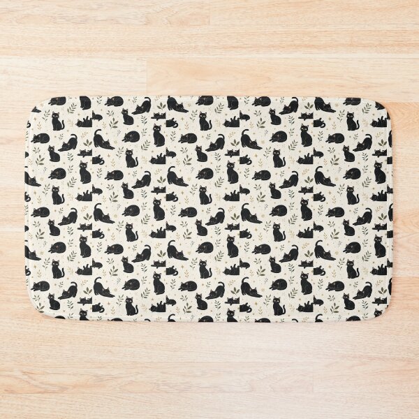 Item preview, Black Cat Pattern designed and sold by OddlySticky.