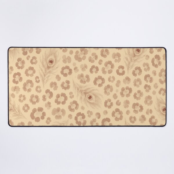 Item preview, Leopard-Peacock Collection: Vanilla Beige  designed and sold by WeaveSphere.