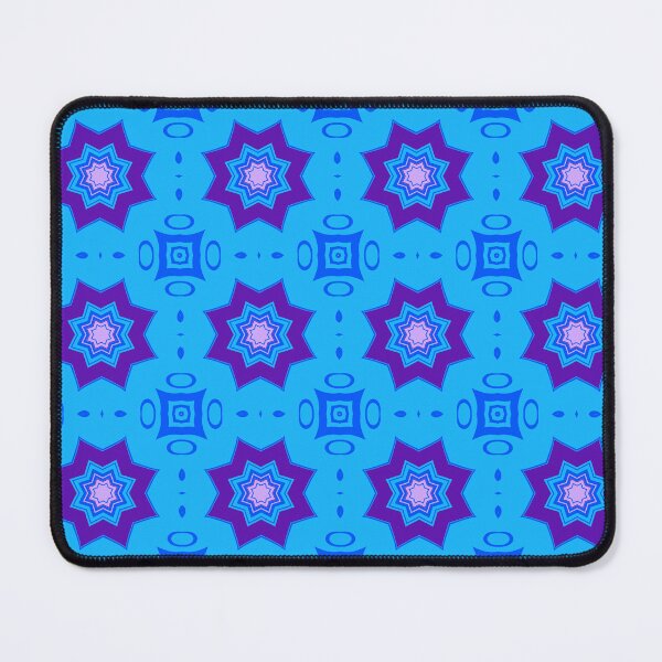Item preview, Blue Purple Geometric Star Pattern designed and sold by SweetLilith.