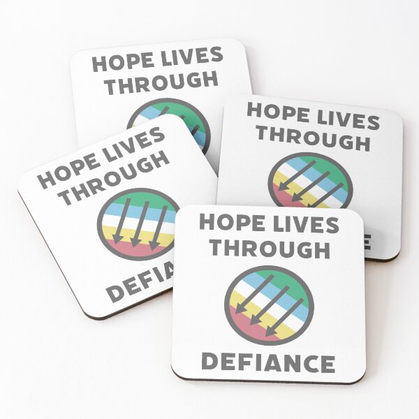 Item preview, Hope lives through defiance.  designed and sold by Rachel the Artist .